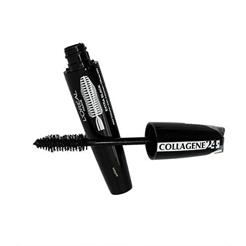 3 x L'Oreal Paris Mega Volume Collagene 24HR Extra Black 9ml New Sealed