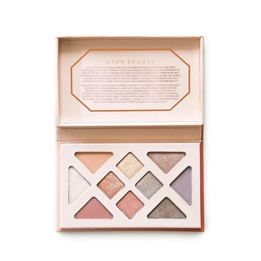 ĀTHR Rose Quartz Crystal Gemstone Palette | 10 Shades | Clean, Organic, Vegan, Cruelty-Free & Recyclable