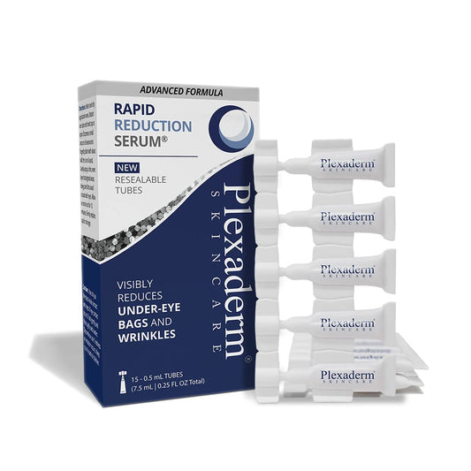 Plexaderm Rapid Reduction Eye Serum - Advanced Formula - Anti Aging Serum Visibly Reduces Under-Eye Bags, Wrinkles, Dark Circles, Fine Lines & Crow's Feet Instantly - Instant Wrinkle Remover for Face