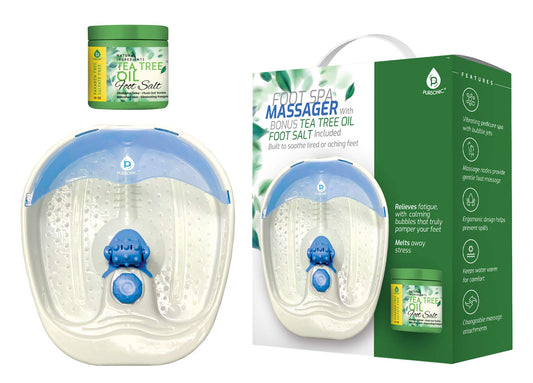 PURSONIC's Ultimate Foot Care Kit - Foot Spa, Pedicure Tools, Massager, Tea Tree Oil Salt Scrub, and Warming Function - Relax and Revitalize Tired Feet!