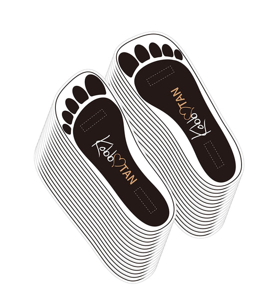 60 Pairs(120feets) Spray Tan Feet Pads For Sunless Spray Tanning in Black