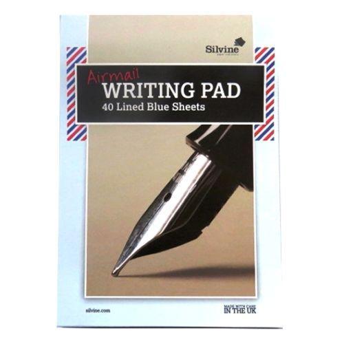 A5 Airmail Blue Writing Pad