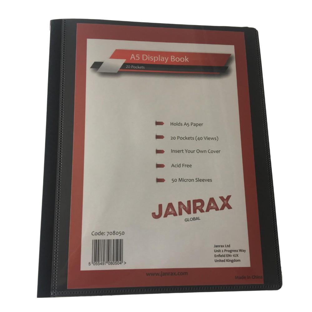 A5 Presentation Display Book 20 Pockets (40 Views) by Janrax